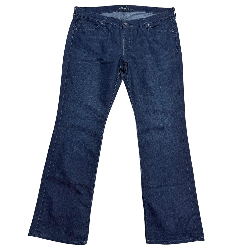 Old Navy The Diva Jeans Women 18 (40 x 32) Dark Blue Boot Cut Classic Denim Y2K